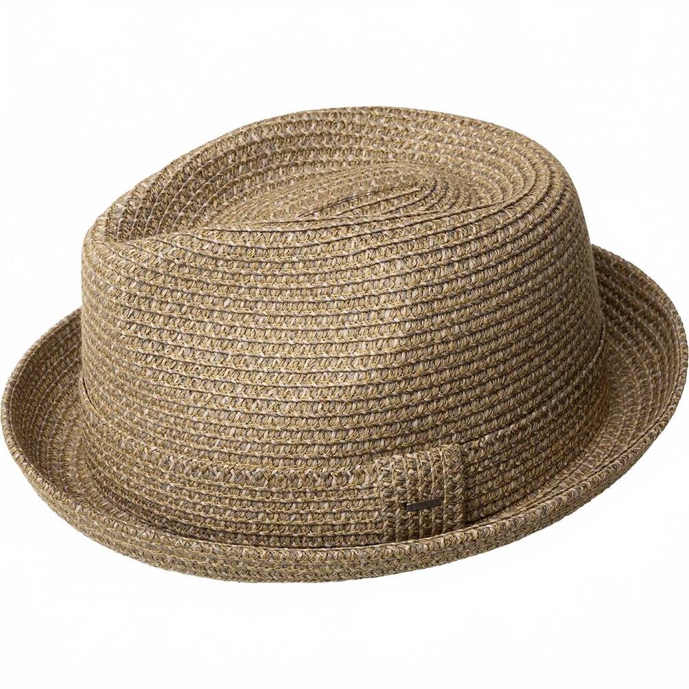 NEW BAILEY OF HOLLYWOOD men's summer straw fedora in robust grey